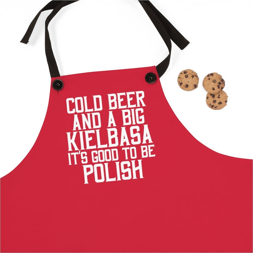 It&#39;s Good To Be Polish Poly Twill Apron Accessories Printify One Size  
