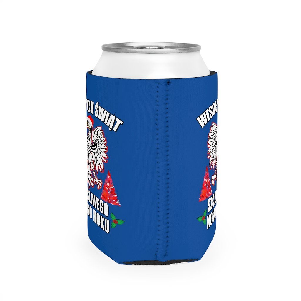 Wesolych Swiat Can Cooler Sleeve Accessories Printify   