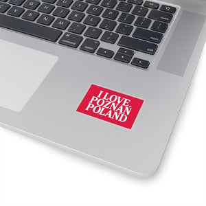 I Love Poznan Poland Sticker -  - Polish Shirt Store