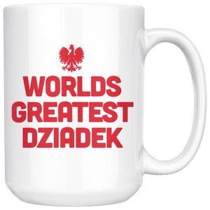 World's Greatest Dziadek Coffee Mug - White - Polish Shirt Store
