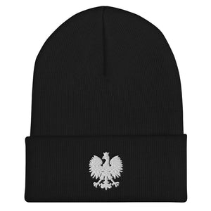 Polish Eagle Cuffed Beanie - Black - Polish Shirt Store