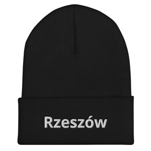Rzeszow Poland Cuffed Beanie - Black - Polish Shirt Store