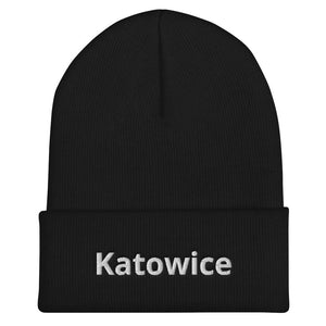 Katowice Poland Cuffed Beanie - Black - Polish Shirt Store
