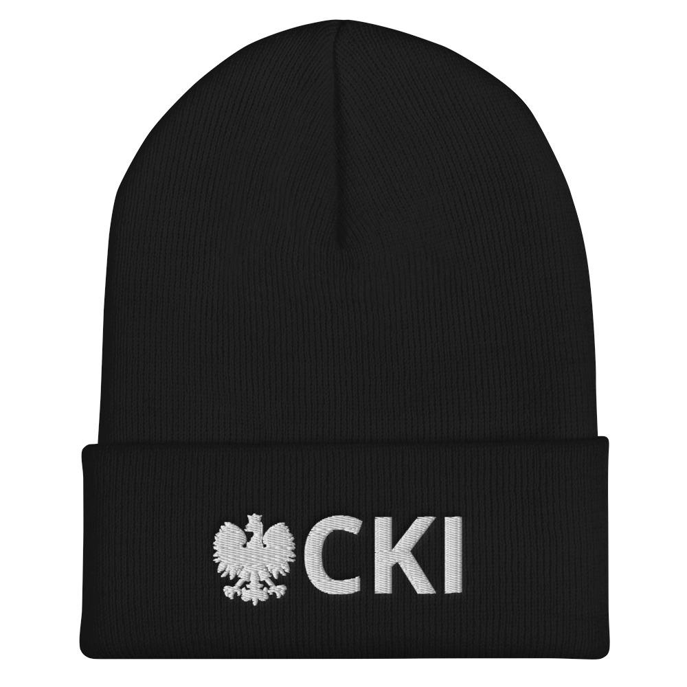 CKI Cuffed Beanie  Polish Shirt Store Black  
