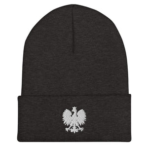 Polish Eagle Cuffed Beanie - Dark Grey - Polish Shirt Store