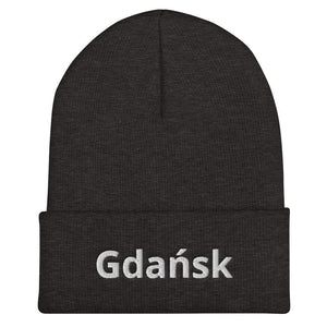 Gdansk Poland Cuffed Beanie - Dark Grey - Polish Shirt Store
