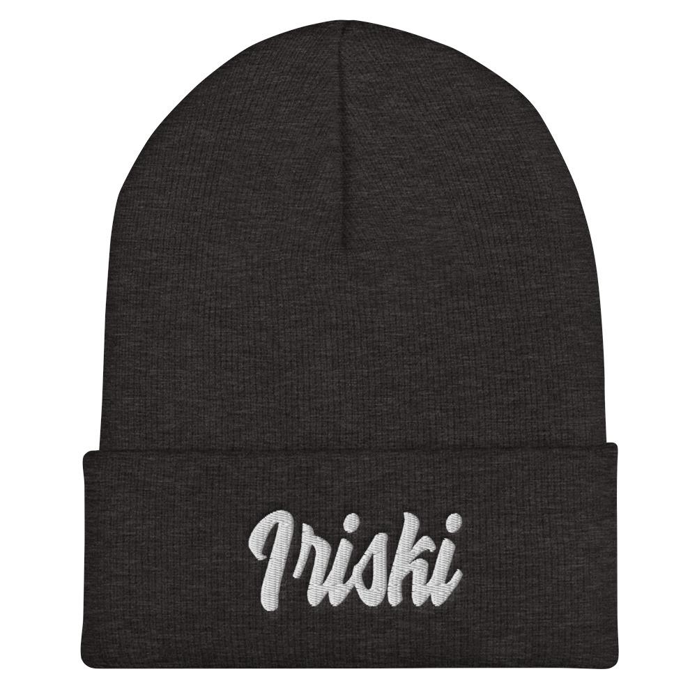 Iriski Cuffed Beanie  Polish Shirt Store Dark Grey  