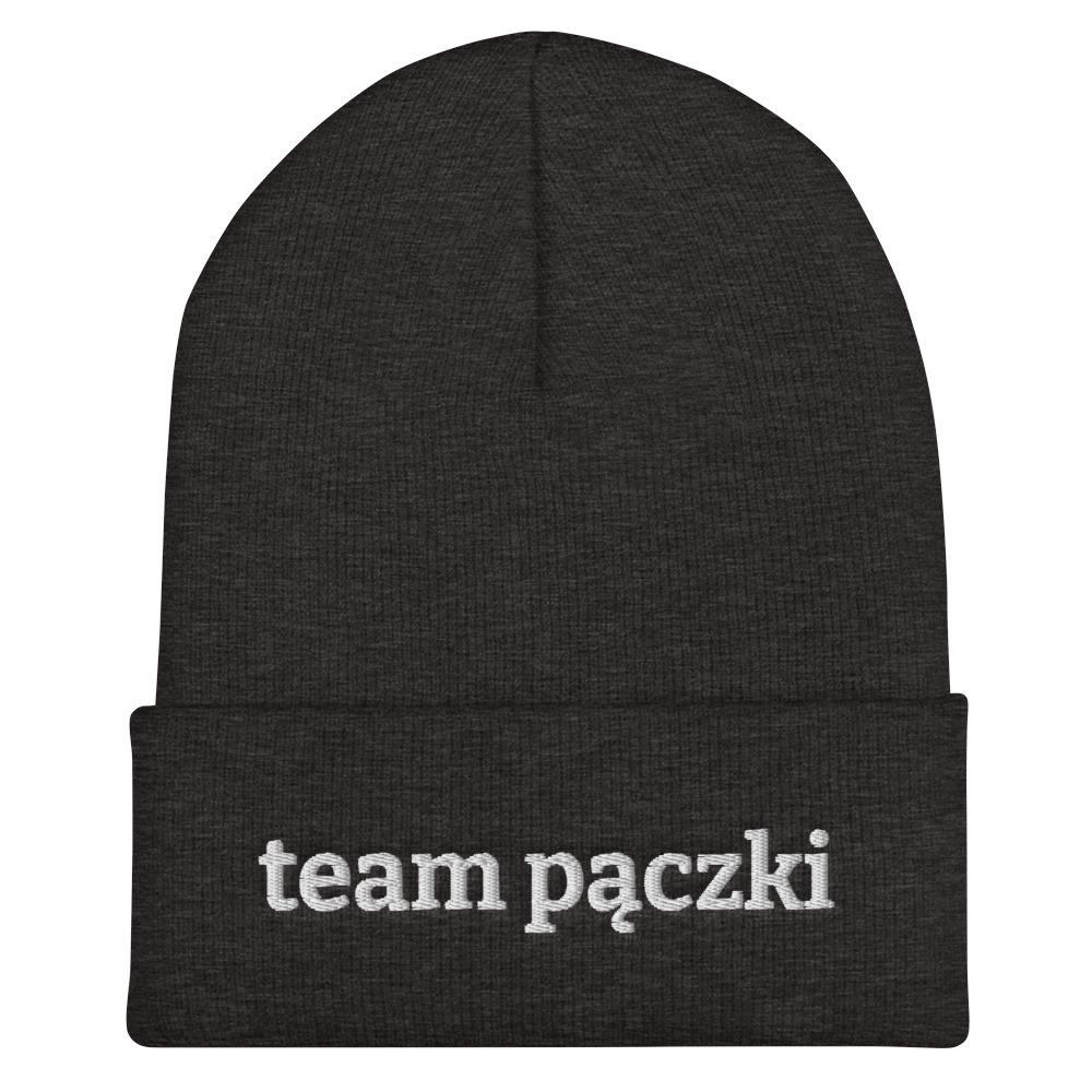 Team Pączki Cuffed Beanie  Polish Shirt Store Dark Grey  