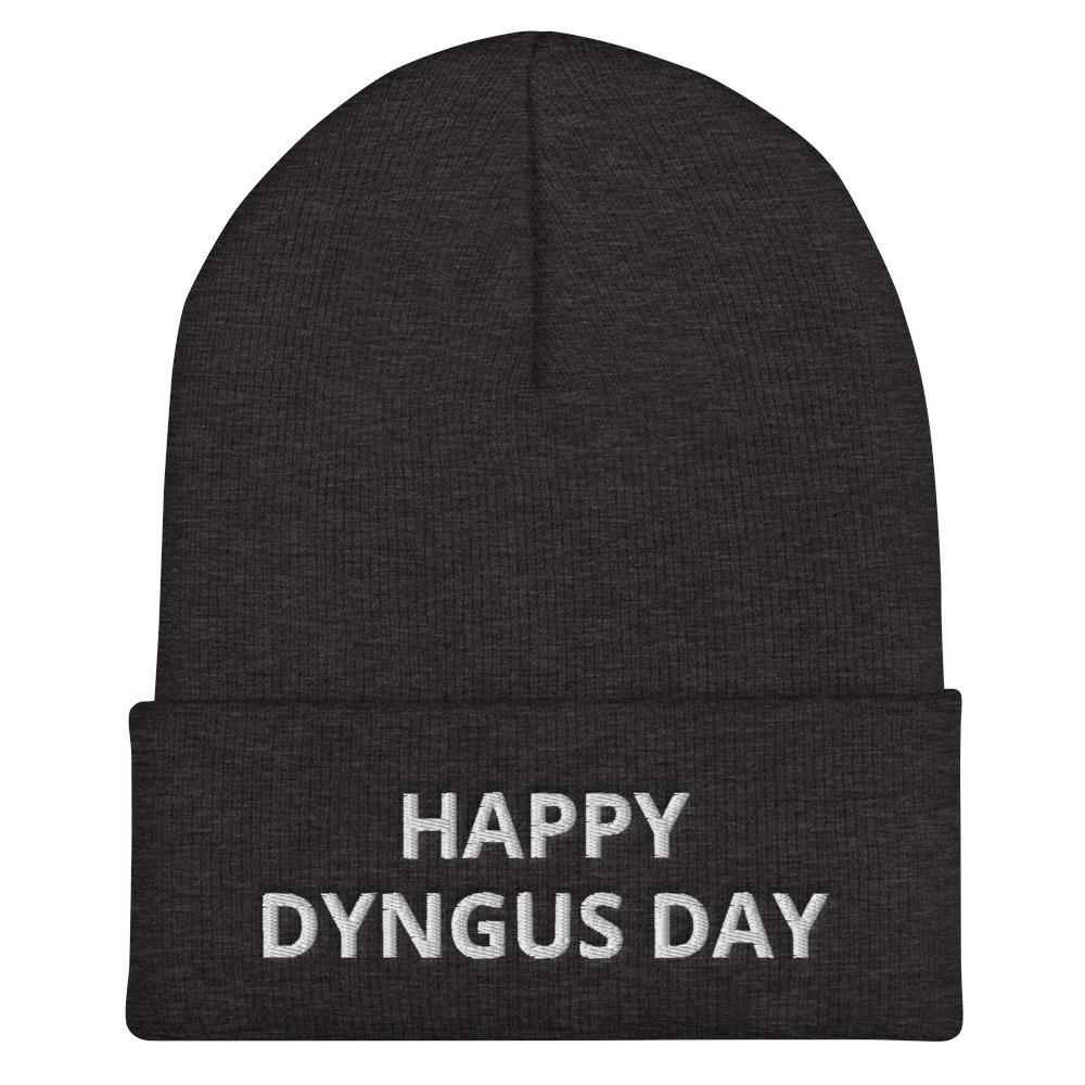 Happy Dyngus Day Cuffed Beanie  Polish Shirt Store Dark Grey  