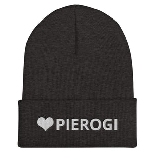 Love Pierogi Cuffed Beanie - Dark Grey - Polish Shirt Store