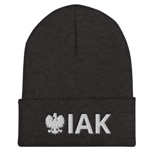 IAK Cuffed Beanie - Dark Grey - Polish Shirt Store