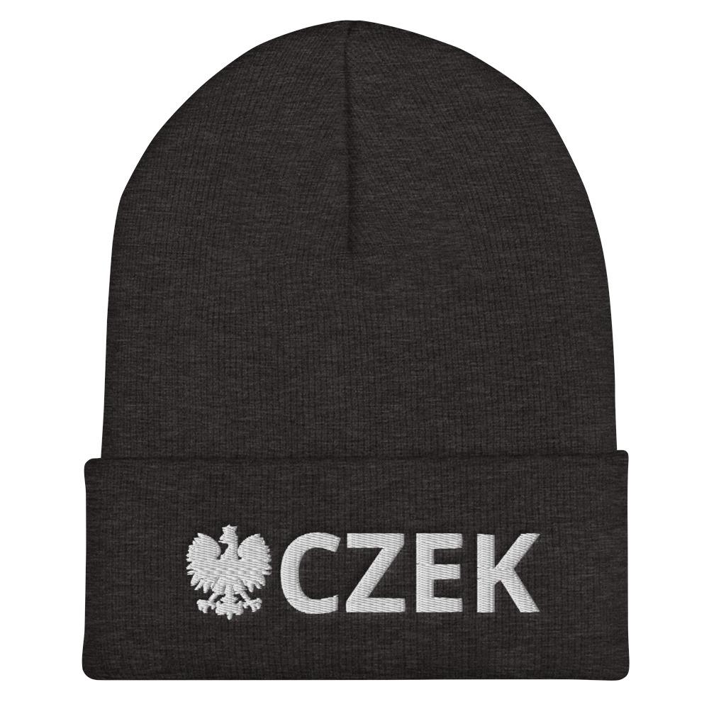 CZEK Cuffed Beanie  Polish Shirt Store Dark Grey  