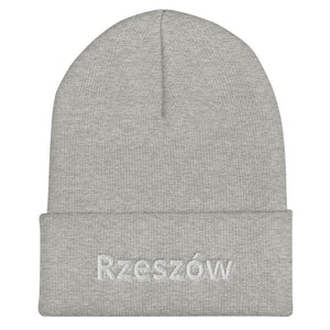 Rzeszow Poland Cuffed Beanie - Heather Grey - Polish Shirt Store