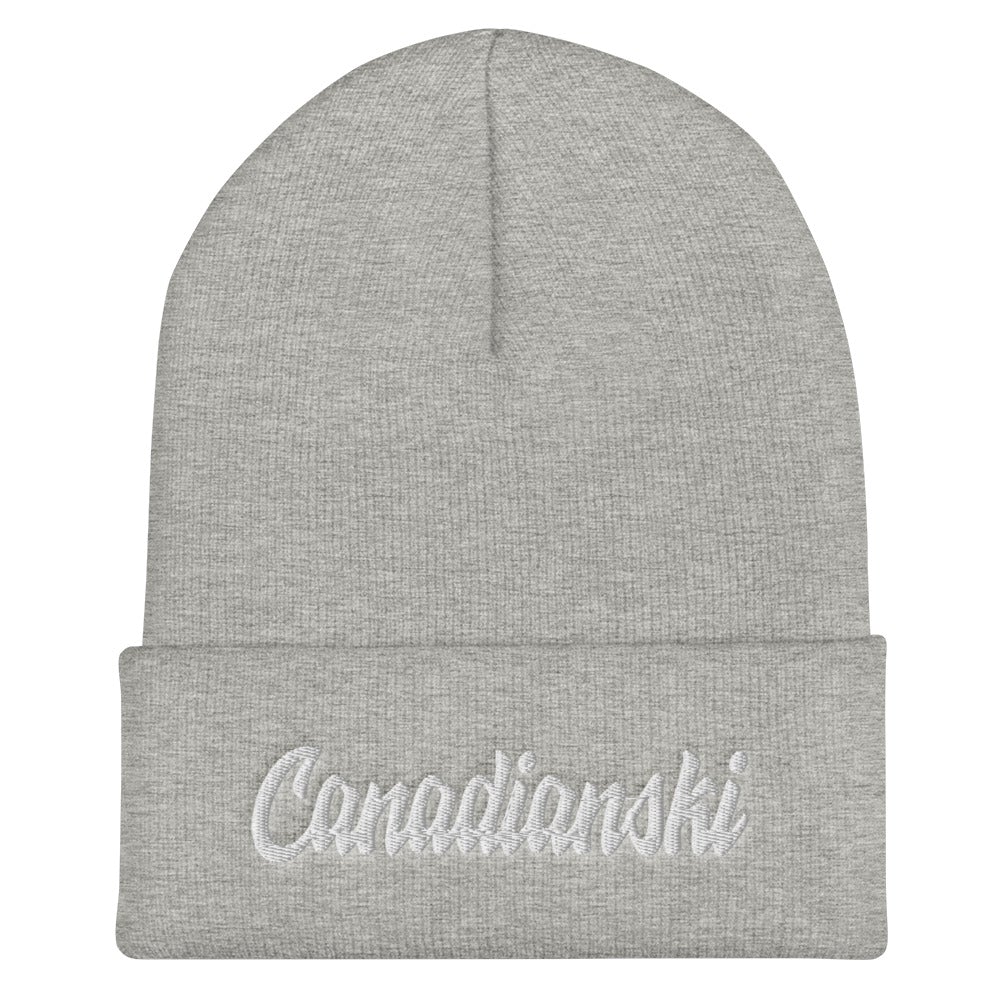 Canadianski Cuffed Beanie  Polish Shirt Store Heather Grey  