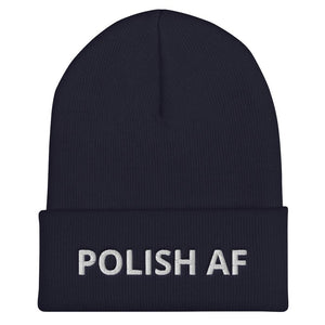 Polish AF Cuffed Beanie - Navy - Polish Shirt Store