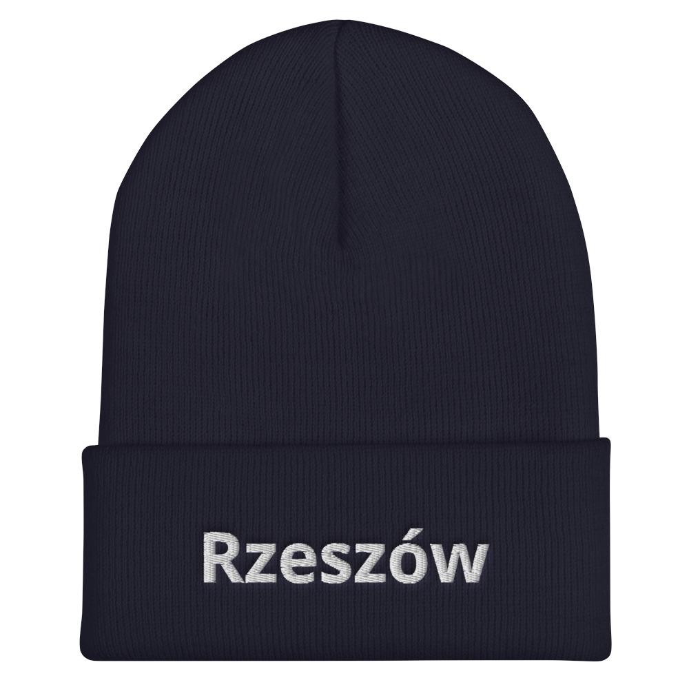 Rzeszow Poland Cuffed Beanie  Polish Shirt Store Navy  