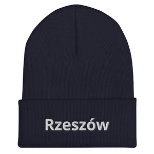 Rzeszow Poland Cuffed Beanie - Navy - Polish Shirt Store