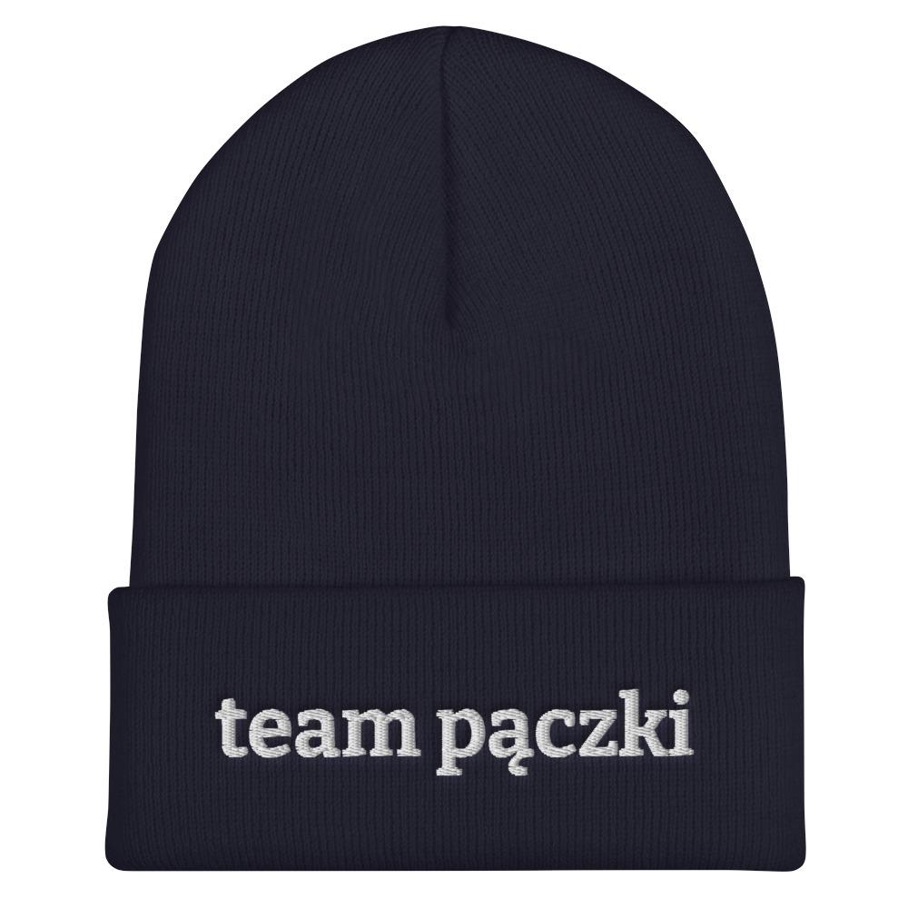 Team Pączki Cuffed Beanie  Polish Shirt Store Navy  