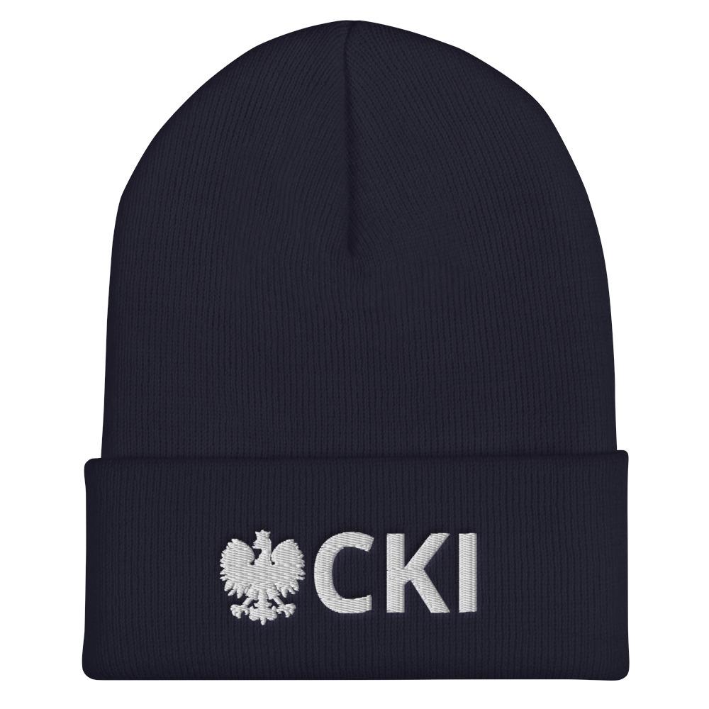 CKI Cuffed Beanie  Polish Shirt Store Navy  