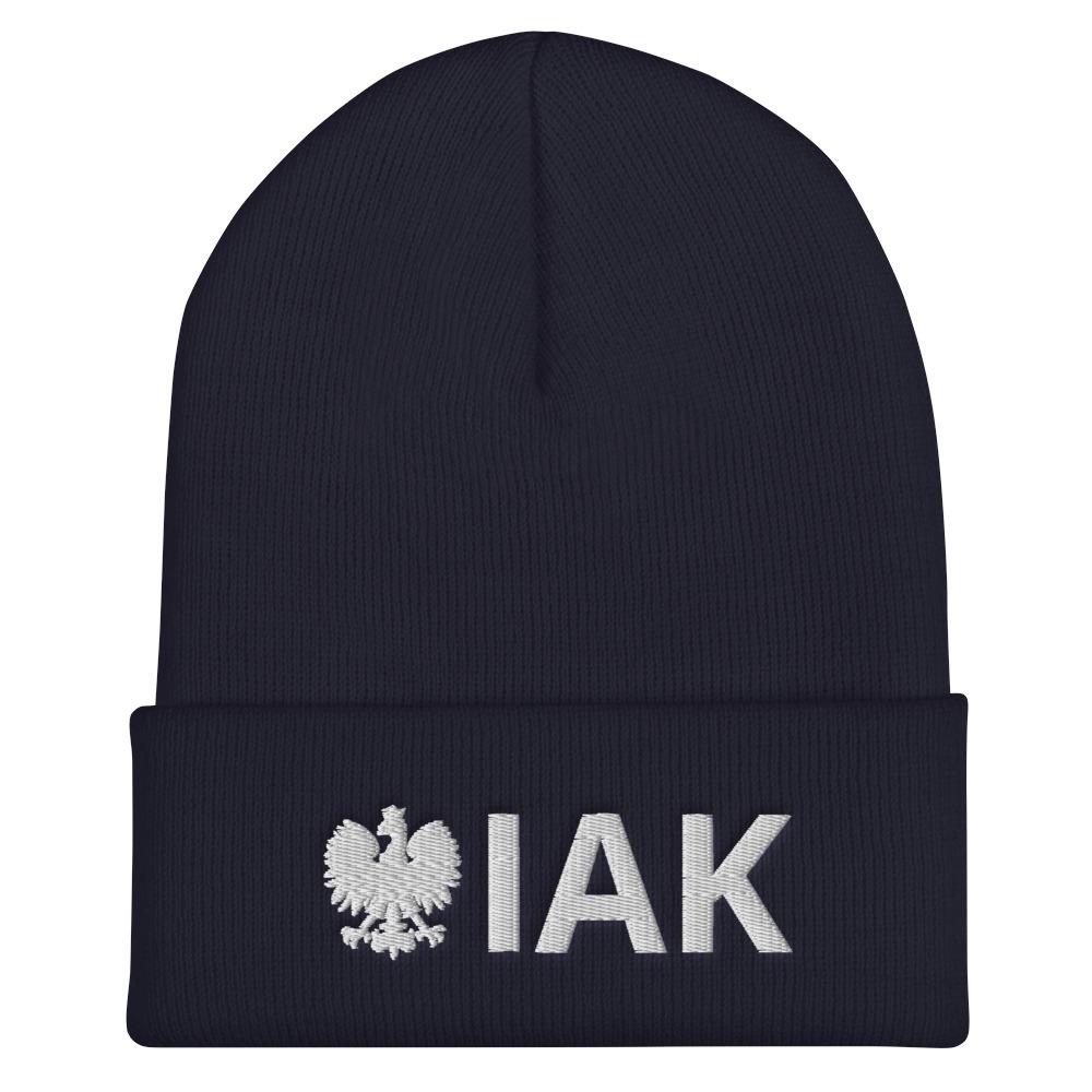 IAK Cuffed Beanie  Polish Shirt Store Navy  