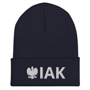 IAK Cuffed Beanie - Navy - Polish Shirt Store