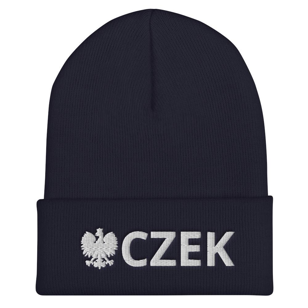 CZEK Cuffed Beanie  Polish Shirt Store Navy  