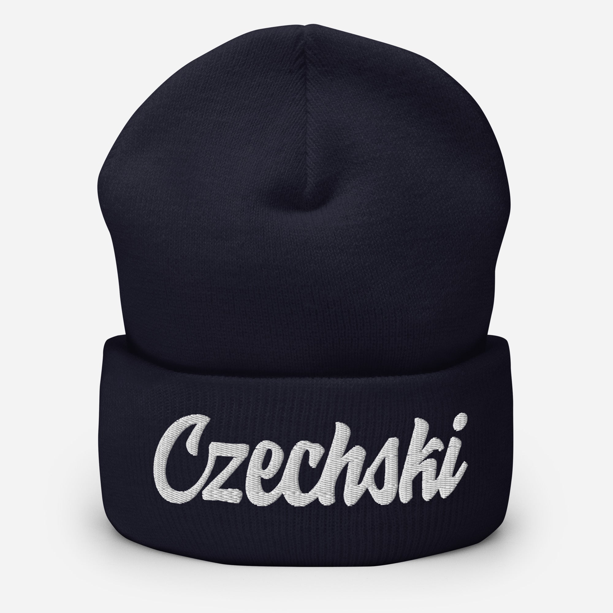 Czechski Cuffed Beanie  Polish Shirt Store Navy  
