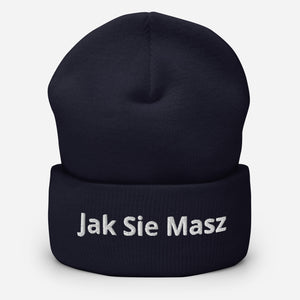 Jak Sie Masz Cuffed Beanie - Navy - Polish Shirt Store