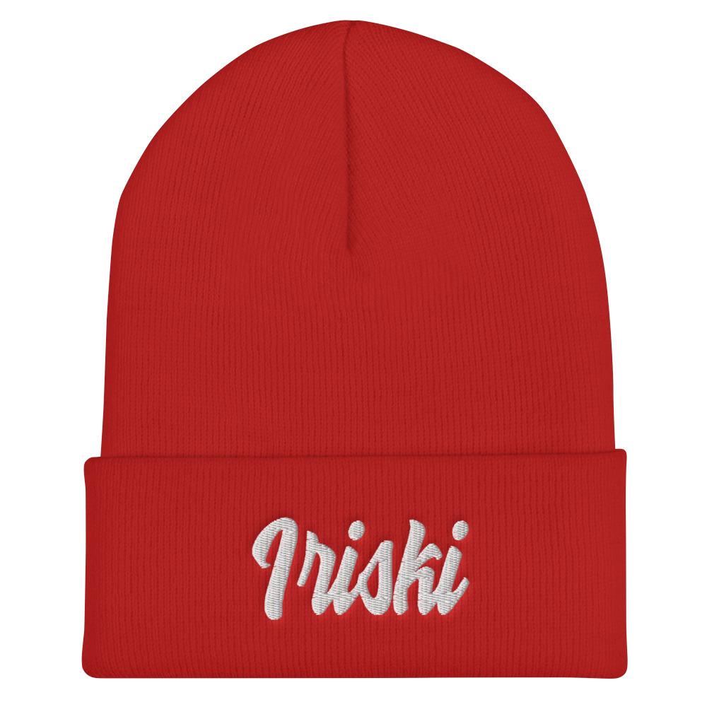 Iriski Cuffed Beanie  Polish Shirt Store Red  