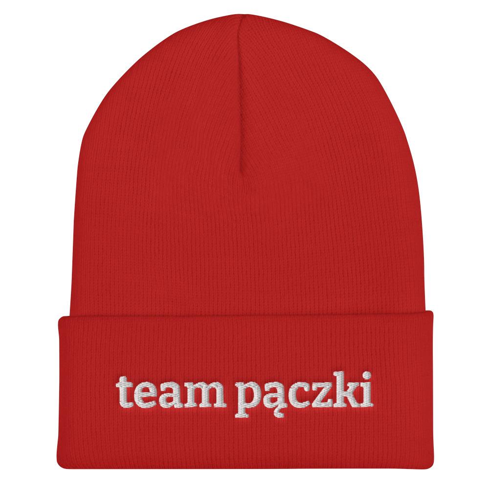 Team Pączki Cuffed Beanie  Polish Shirt Store Red  