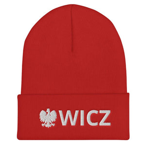 WICZ Cuffed Beanie - Red - Polish Shirt Store