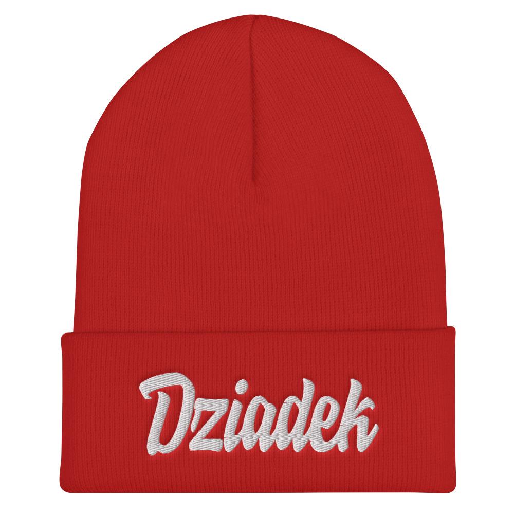 Dziadek Cuffed Beanie  Polish Shirt Store Red  