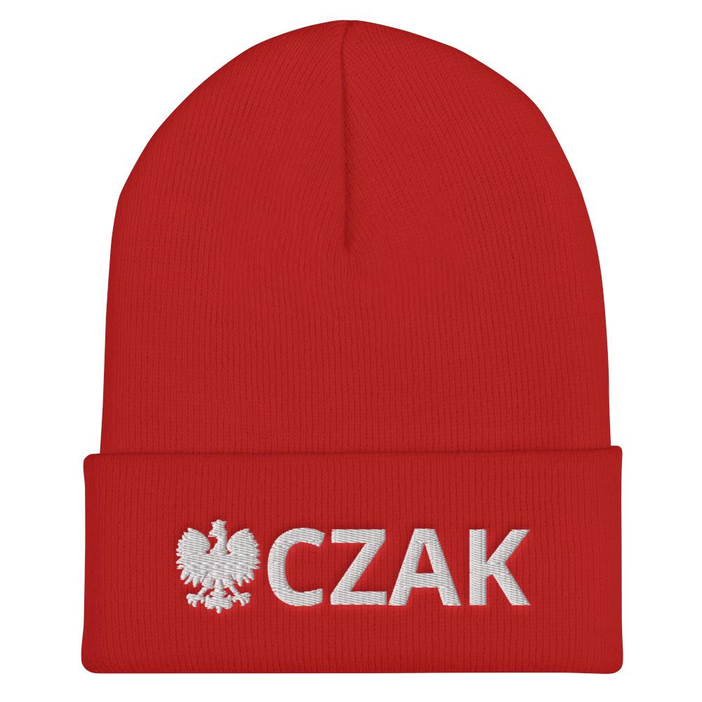 CZAK Cuffed Beanie  Polish Shirt Store Red  