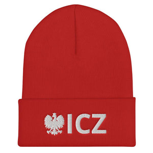 ICZ Cuffed Beanie - Red - Polish Shirt Store