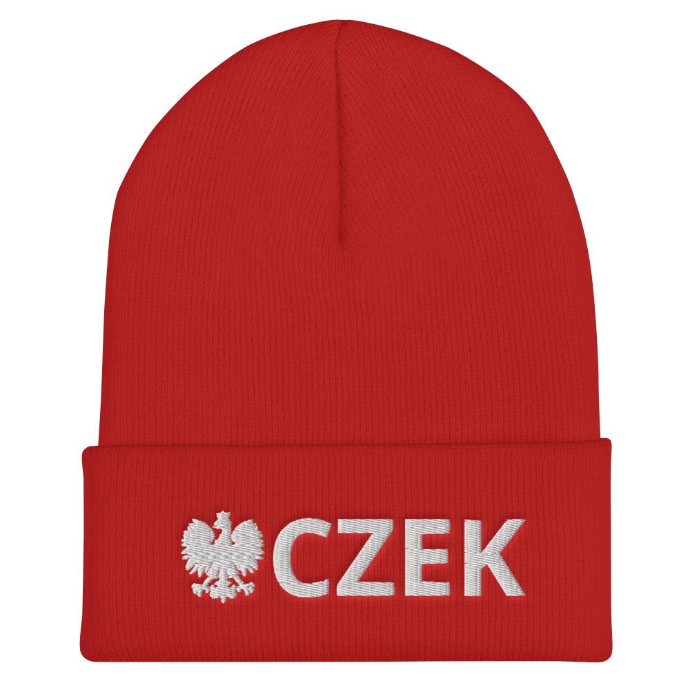 CZEK Cuffed Beanie  Polish Shirt Store Red  