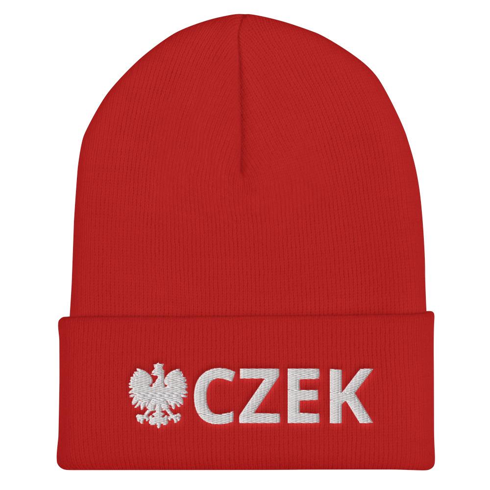 CZEK Cuffed Beanie  Polish Shirt Store Red  