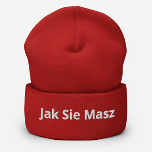 Jak Sie Masz Cuffed Beanie - Red - Polish Shirt Store