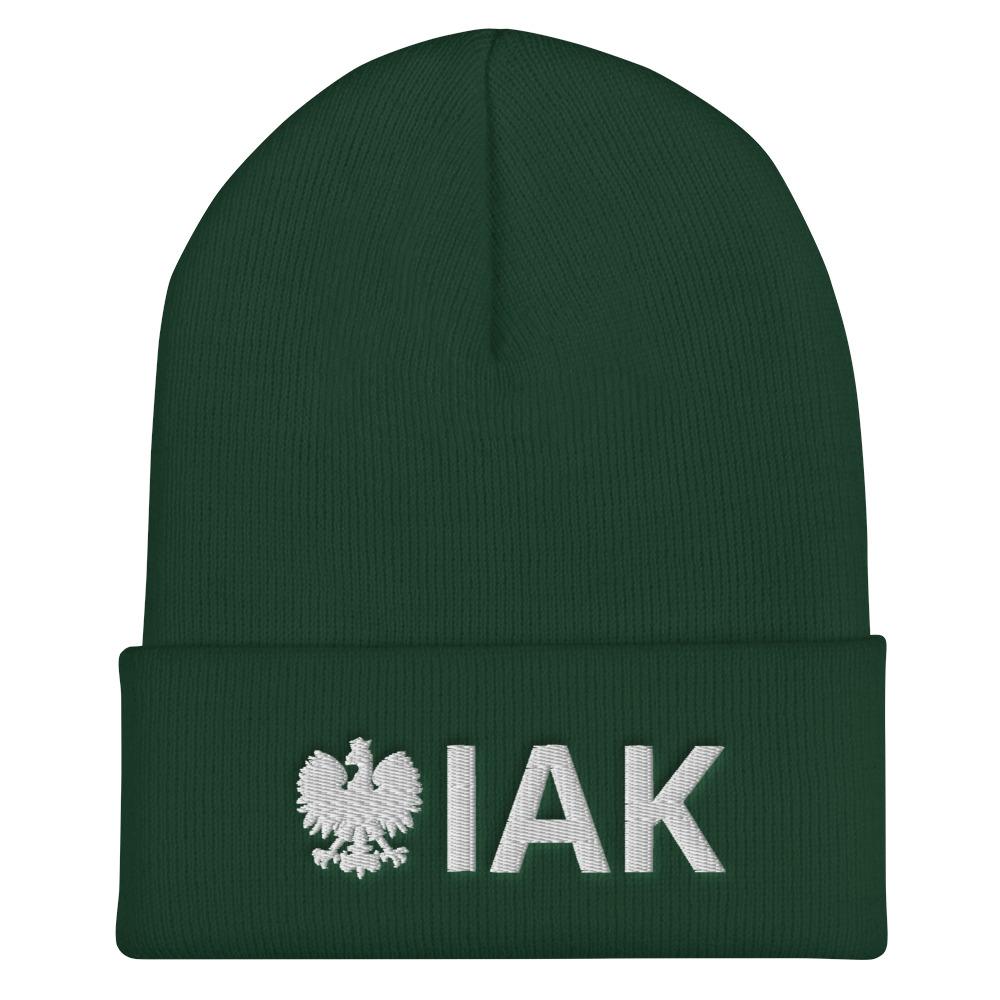 IAK Cuffed Beanie  Polish Shirt Store Spruce  