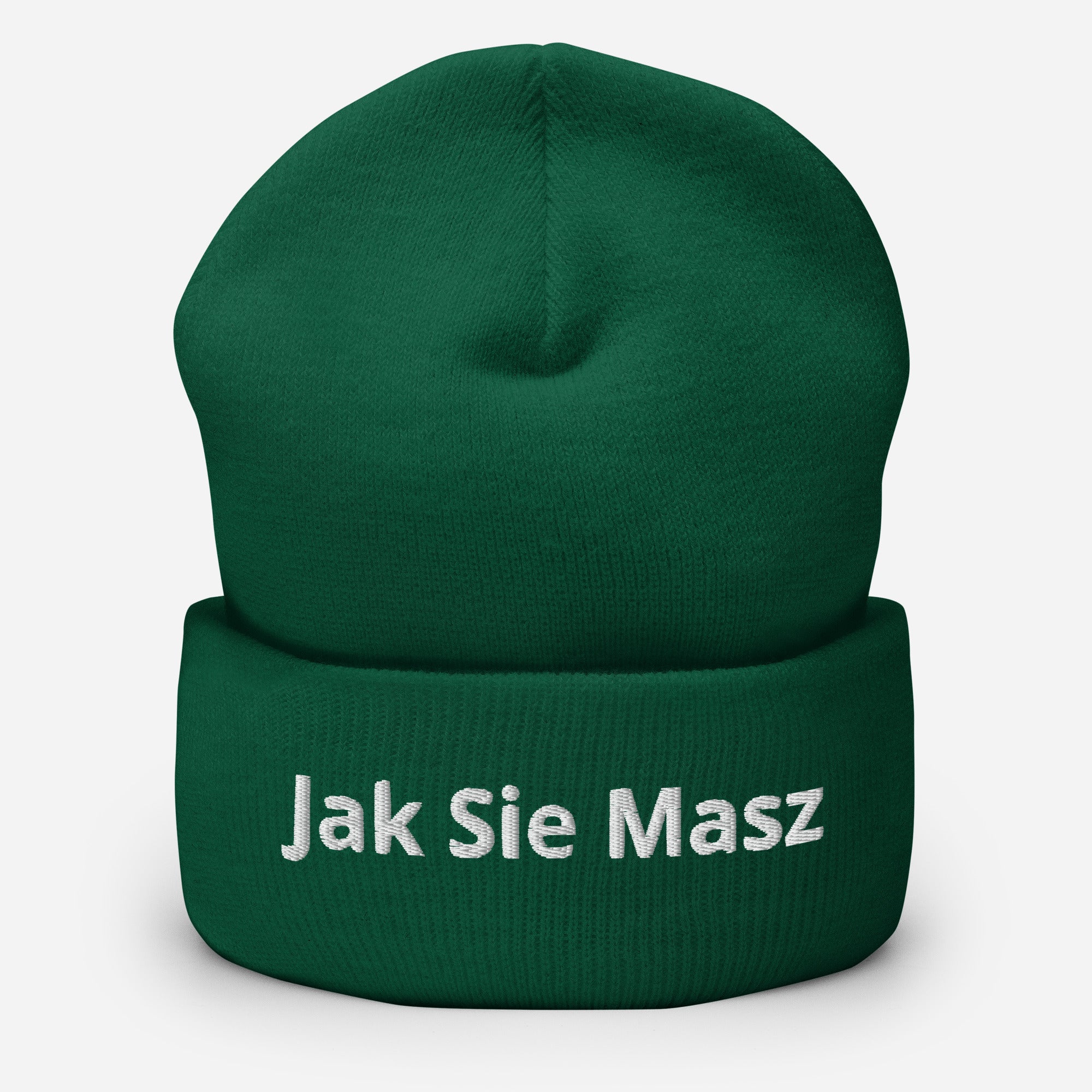 Jak Sie Masz Cuffed Beanie  Polish Shirt Store Spruce  