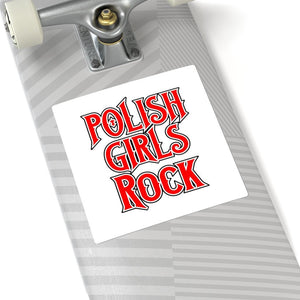 Polish Girls Rock Square Sticker -  - Polish Shirt Store