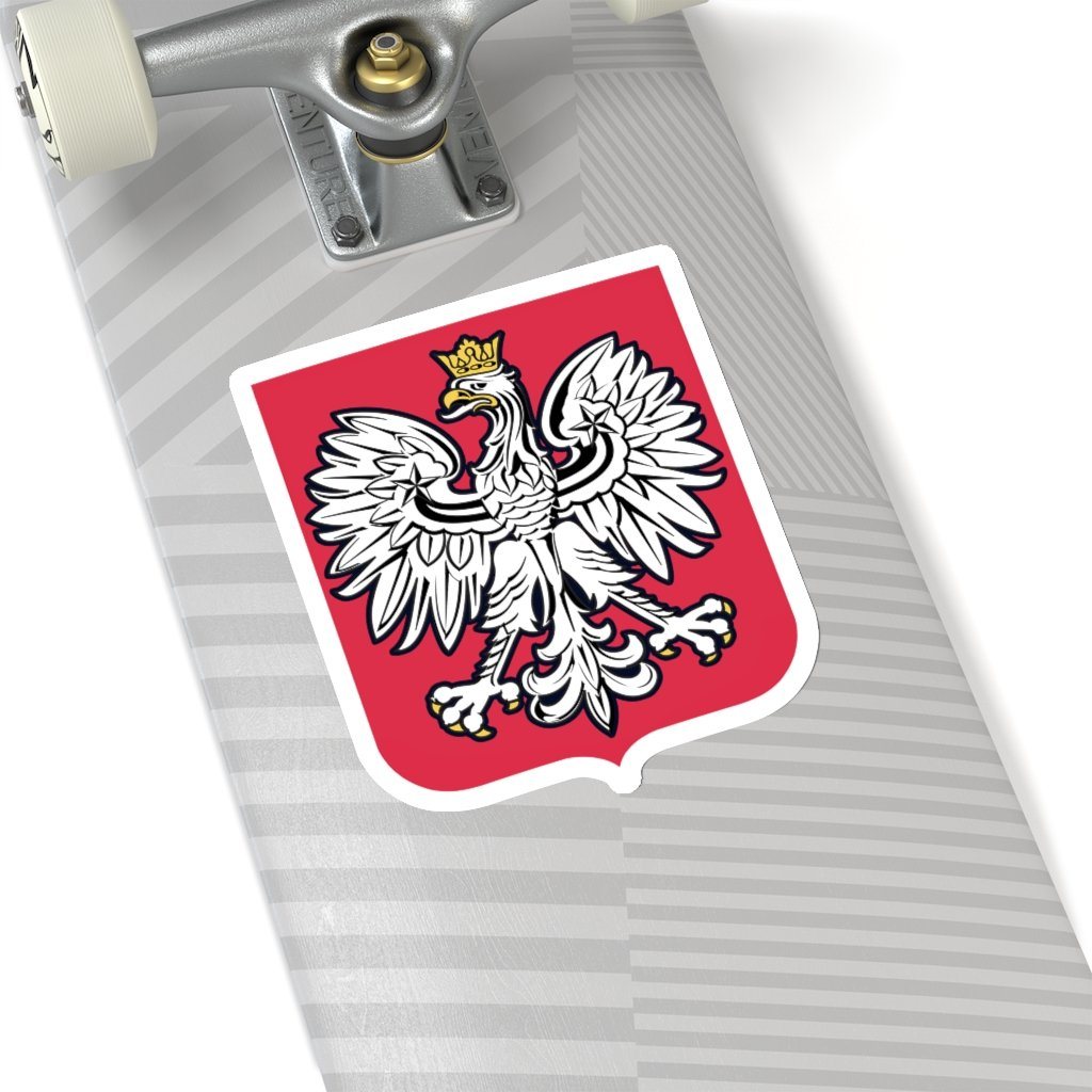Polish Coat Of Arms Sticker Paper products Printify   