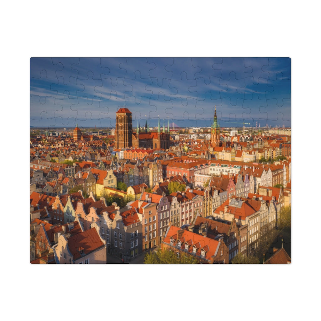 Gdansk Poland Old Town Jigsaw Puzzle Puzzle Printify 9.6" × 8" (110 pcs)  