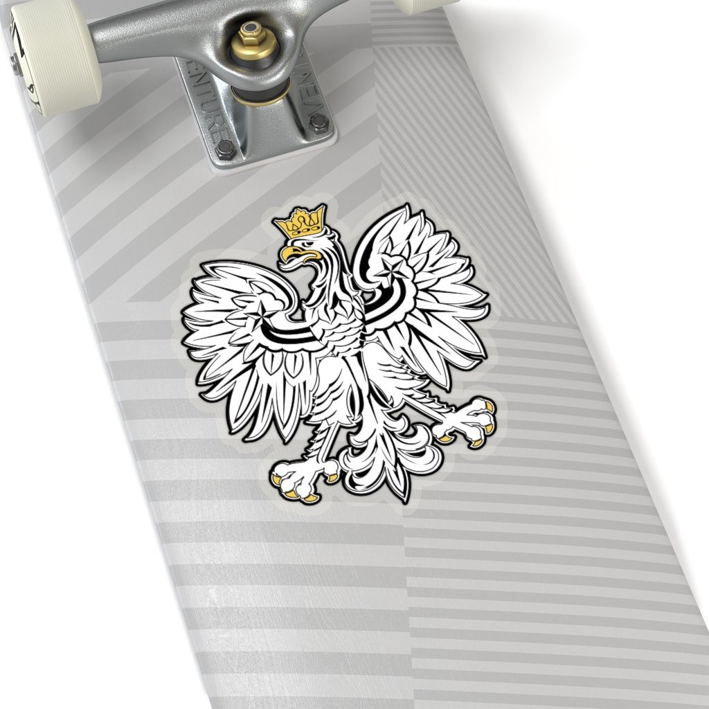 Polish Eagle Die Cut Vinyl Decal Sticker Paper products Printify   