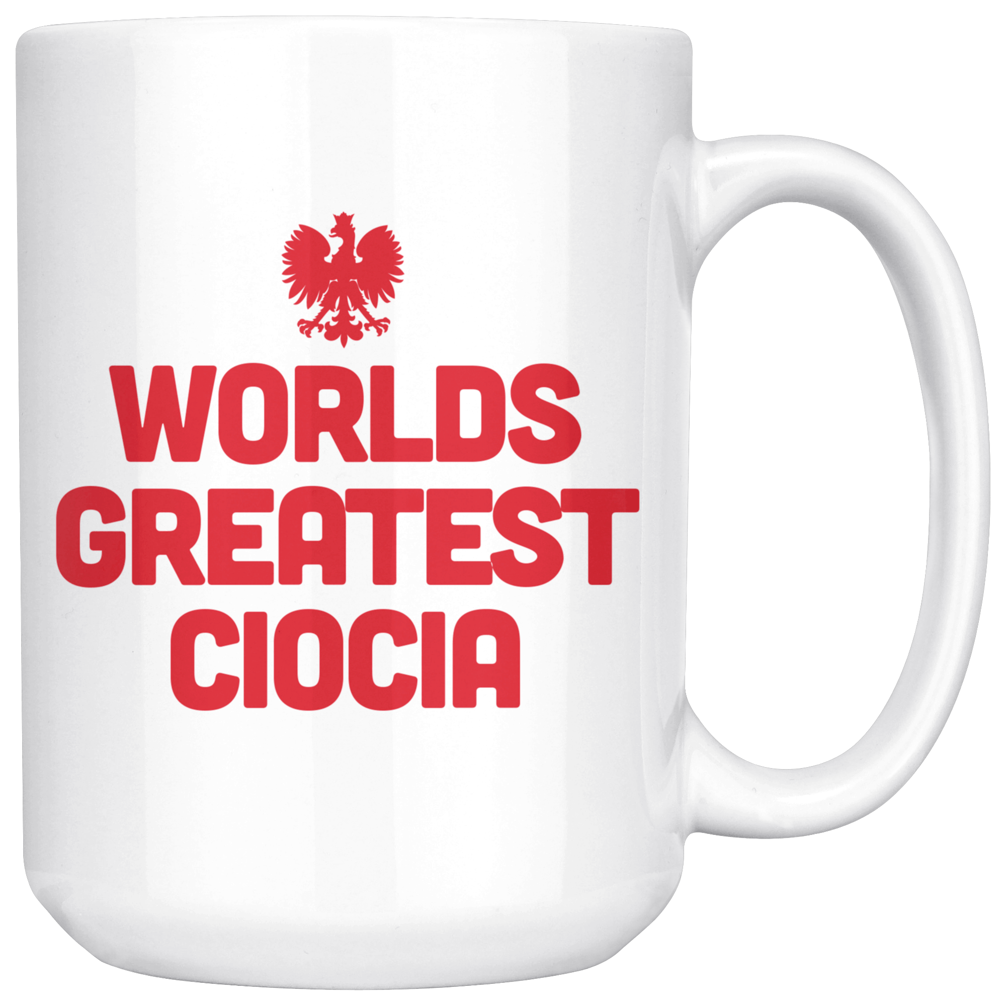 World's Greatest Ciocia Coffee Mug Drinkware teelaunch White  