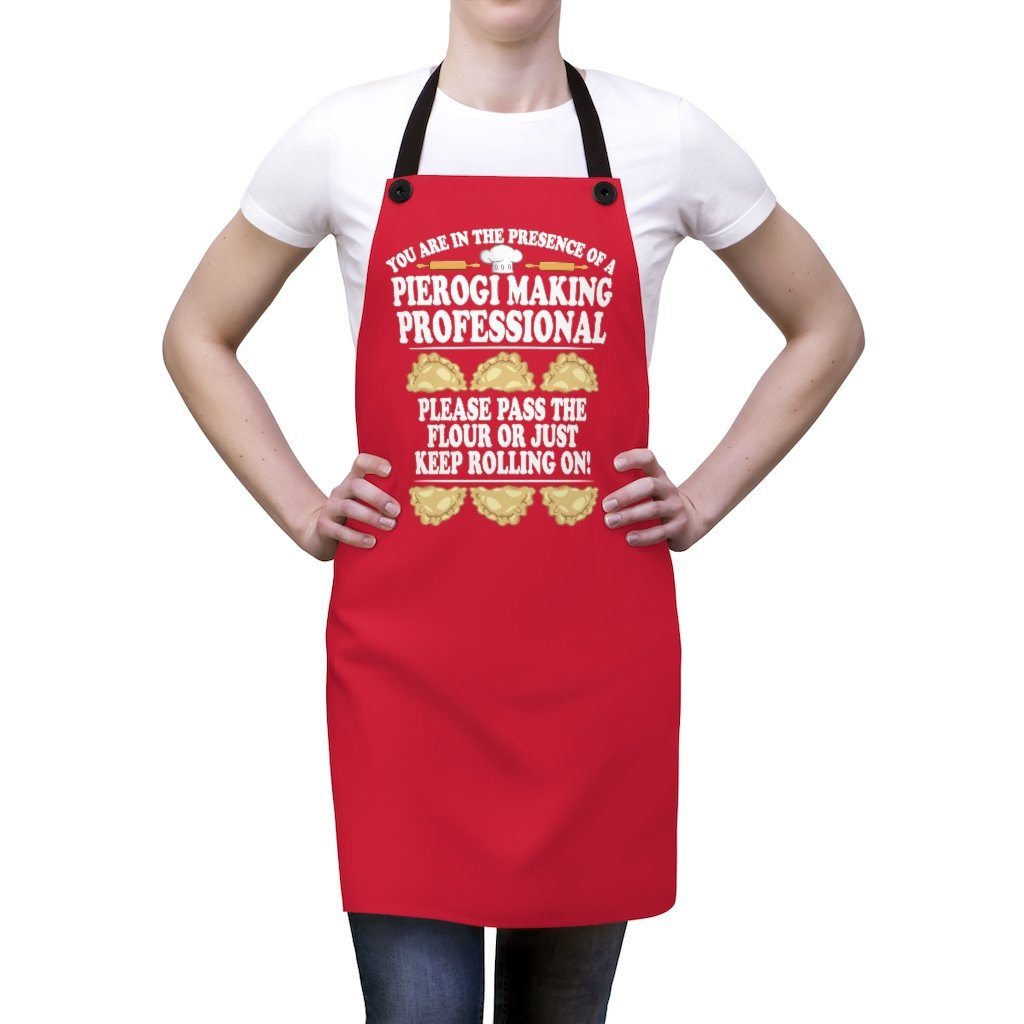 Pierogi Making Professional Poly Twill Apron Accessories Printify   