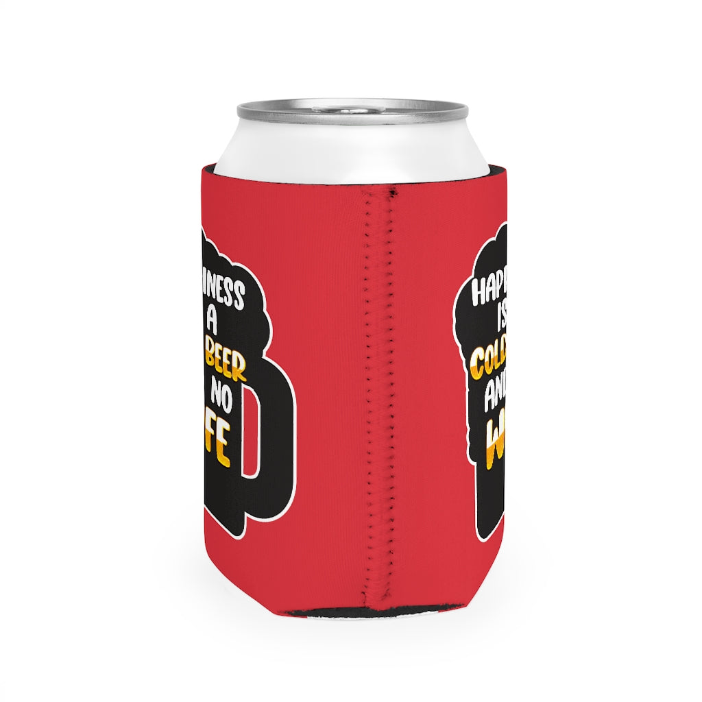 Cold Beer No Wife Can Cooler Sleeve Accessories Printify   