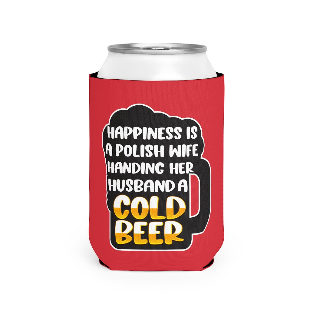 Hand Me A Beer Can Cooler Sleeve Accessories Printify White One size 