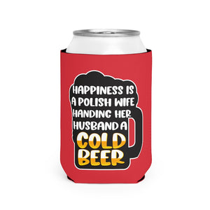 Hand Me A Beer Can Cooler Sleeve - White / One size - Polish Shirt Store