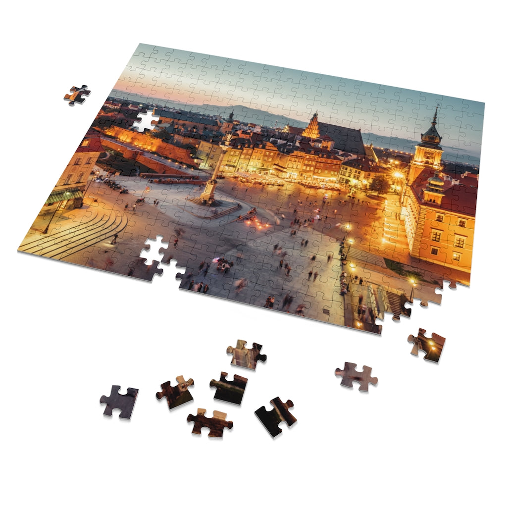 Castle Square Warsaw Poland Jigsaw Puzzle Puzzle Printify   