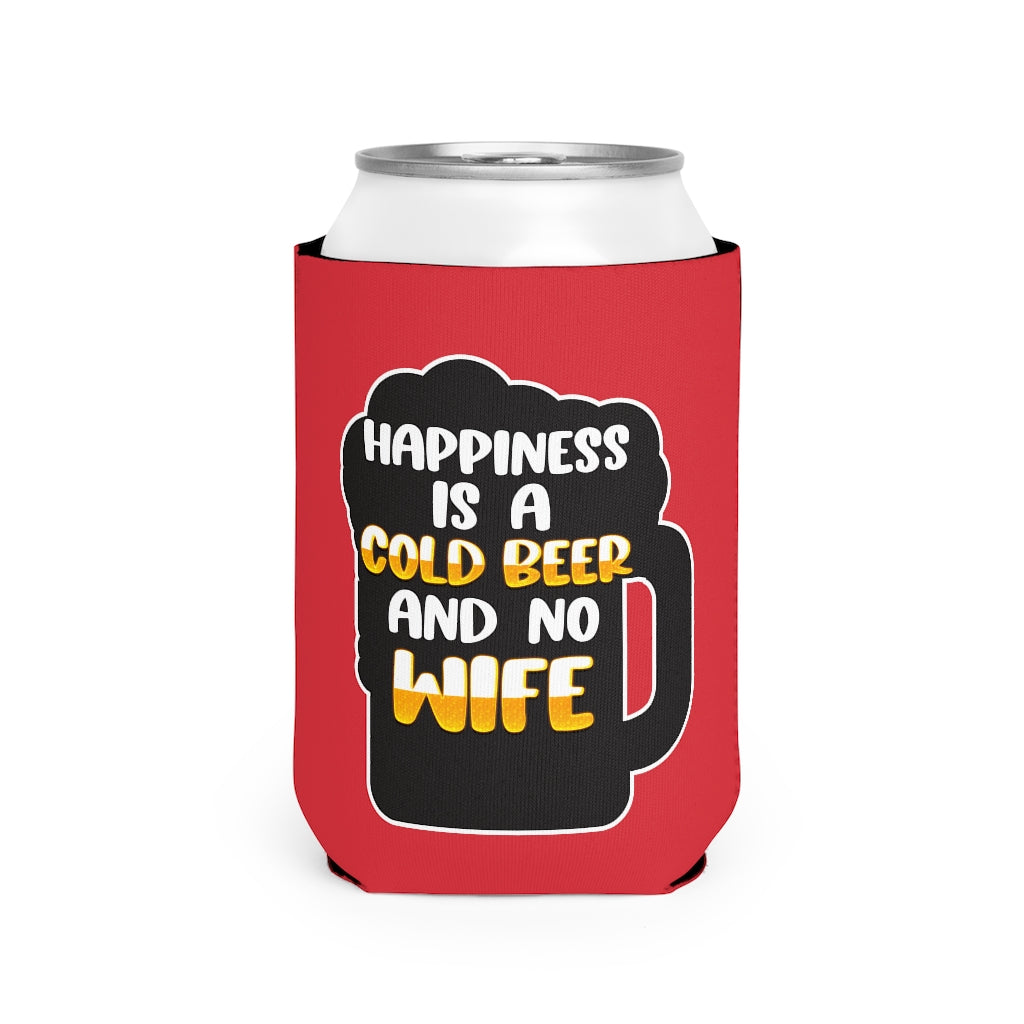 Cold Beer No Wife Can Cooler Sleeve Accessories Printify   